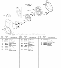 Blower Housing Fan Booster Flywheel Diagram and Parts List for 327431-0131-01  Briggs and Stratton Engine